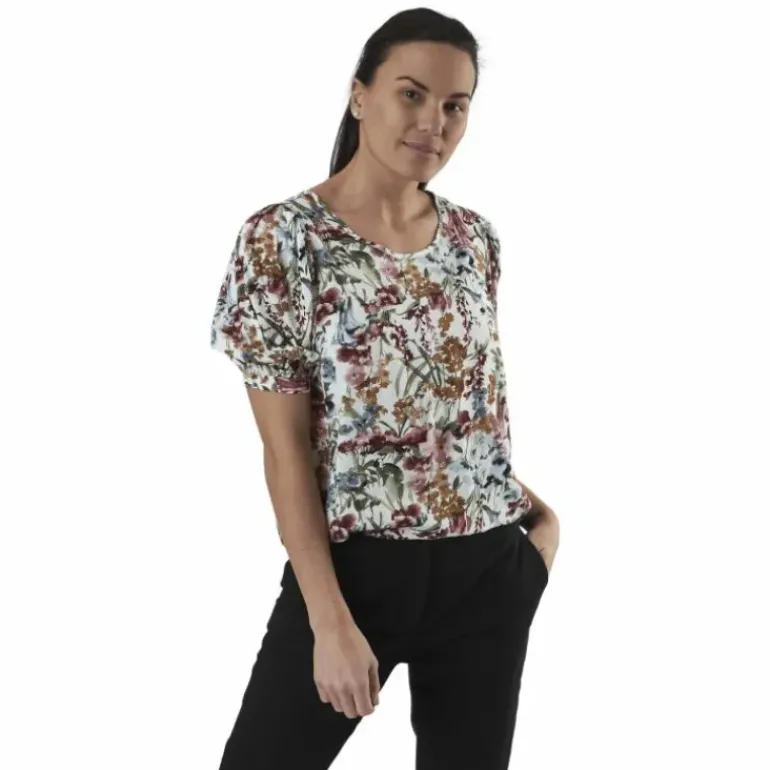 Karma Life 2/4 Aop Top Wvn White
