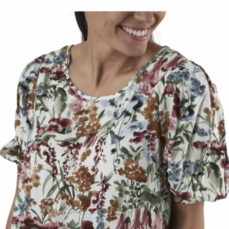 Karma Life 2/4 Aop Top Wvn White