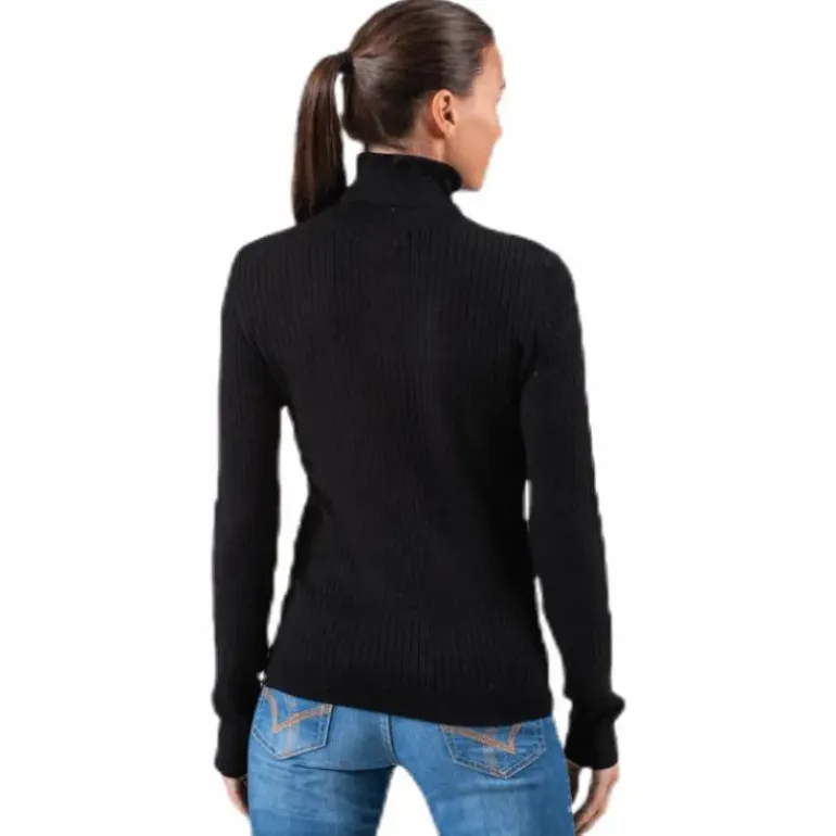 Karol L/S Rollneck Pullover Knt Black