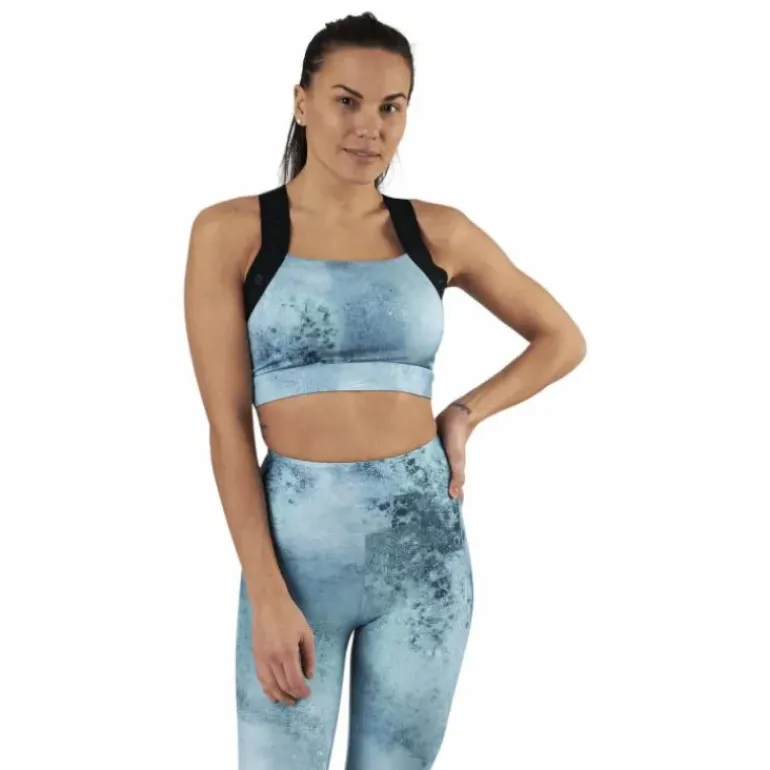 Kay Printed Sports Bra Green