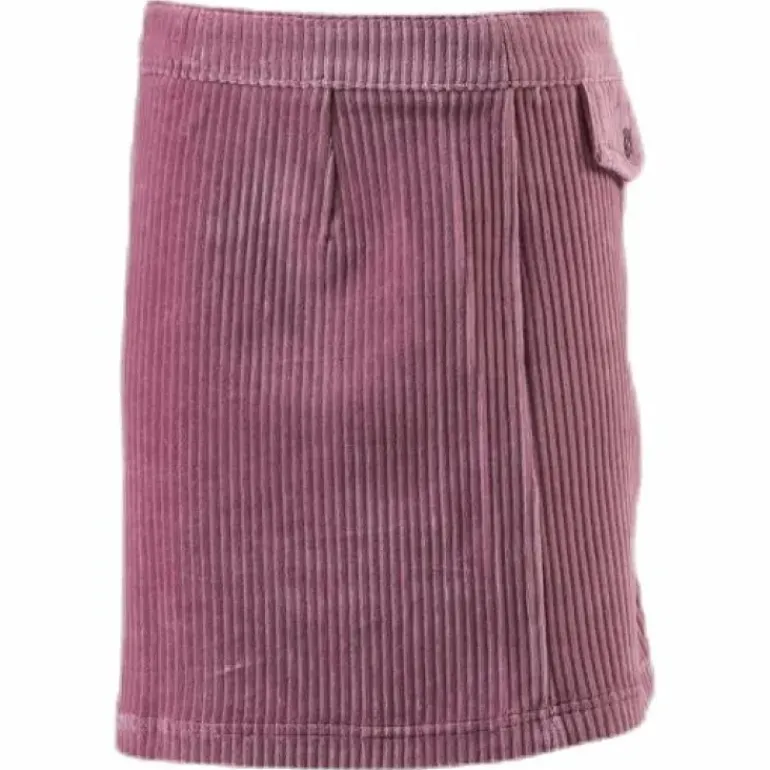 Ketty Cord Button Skirt Pink