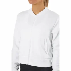 Knit Golf Bomber Jacket White