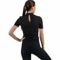 Kylie Ss T-Neck Top Black