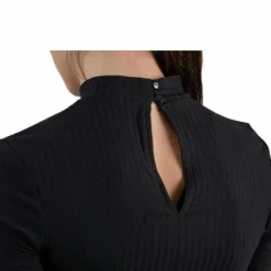 Kylie Ss T-Neck Top Black