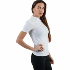 Kylie Ss T-Neck Top White