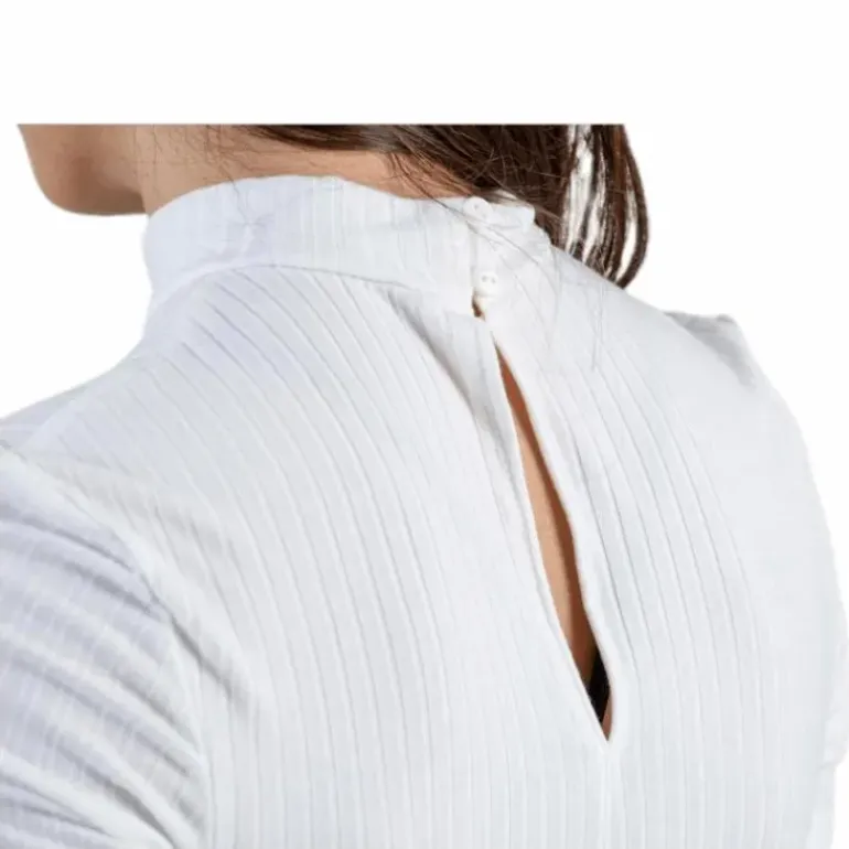 Kylie Ss T-Neck Top White