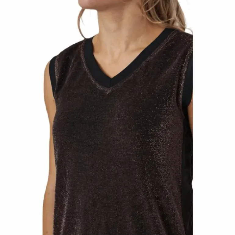 Lady Dress, Auth Sparkle Exar Brown/Black