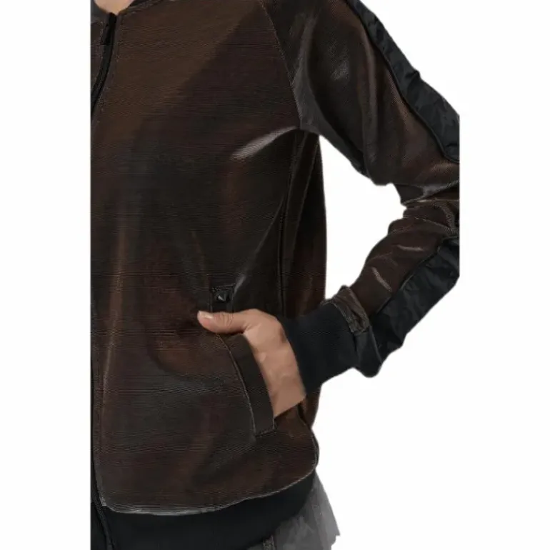 Lady Tr.Jacket, Auth Ecot Brown/Black