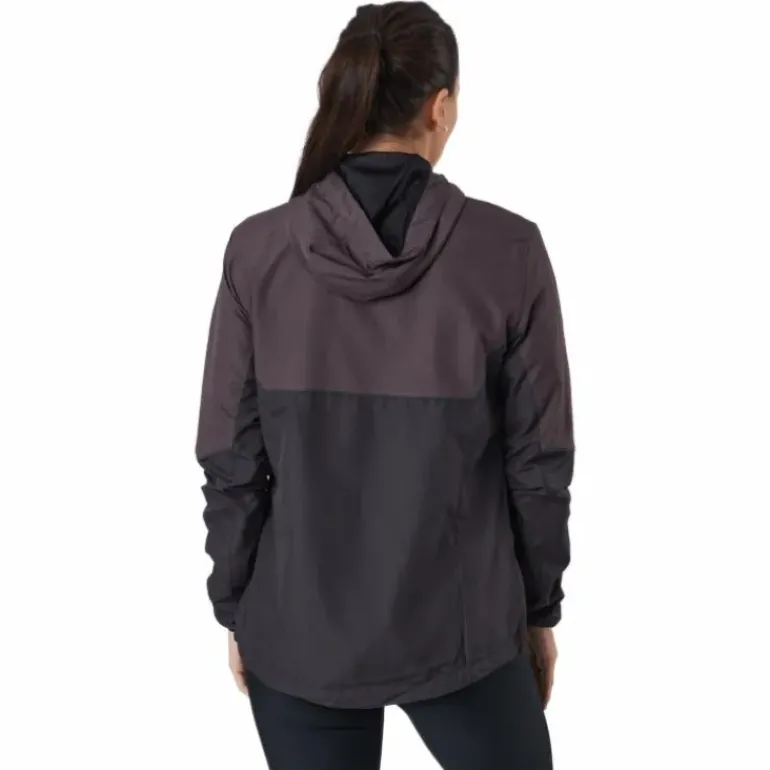 Lassie W Running Jacket With H Black Bean