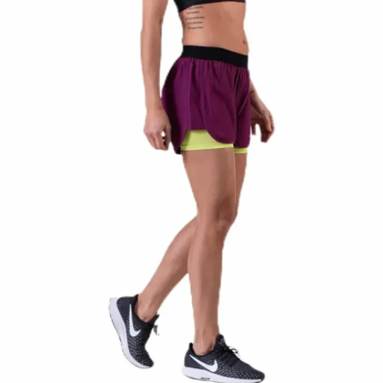 2-Lay Shorts Purple/Green