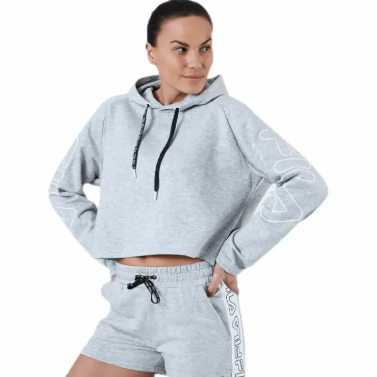 Leanna Cropped Hoody Grey