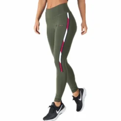 Legging Full Length With Tape Green