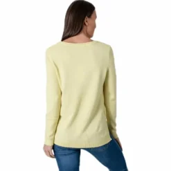 Lesly New V-Neck Pullover Knt Beige