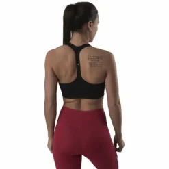 Light Intensity Graphic Bra Black