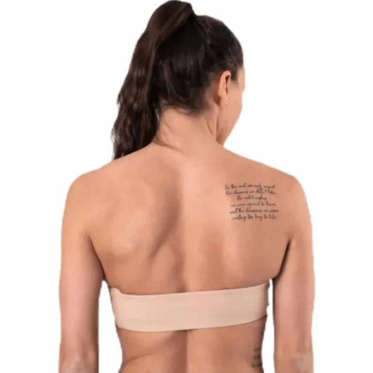 Light Lined Strapless Beige