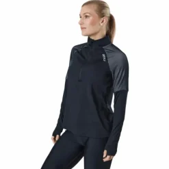 Light Speed 1/2 Zip Black/silver Reflective