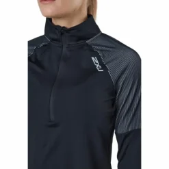Light Speed 1/2 Zip Black/silver Reflective