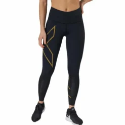 Light Speed Mid-Rise Compression Black/Gold