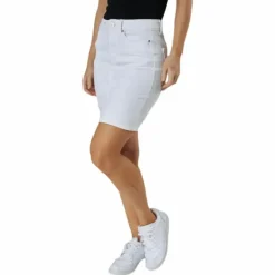 Lili Mw Denim Skirt White