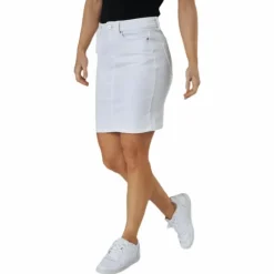 Lili Mw Denim Skirt White