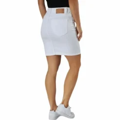 Lili Mw Denim Skirt White