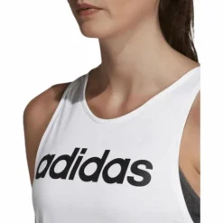 Linear Loose Tank White/Black
