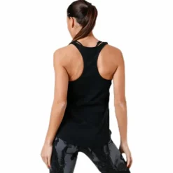 Linear Loose Tank White/Black