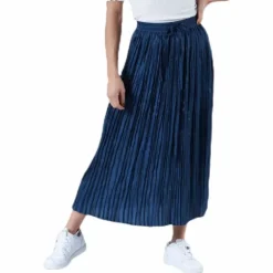 Liva Plisse Skirt Blue