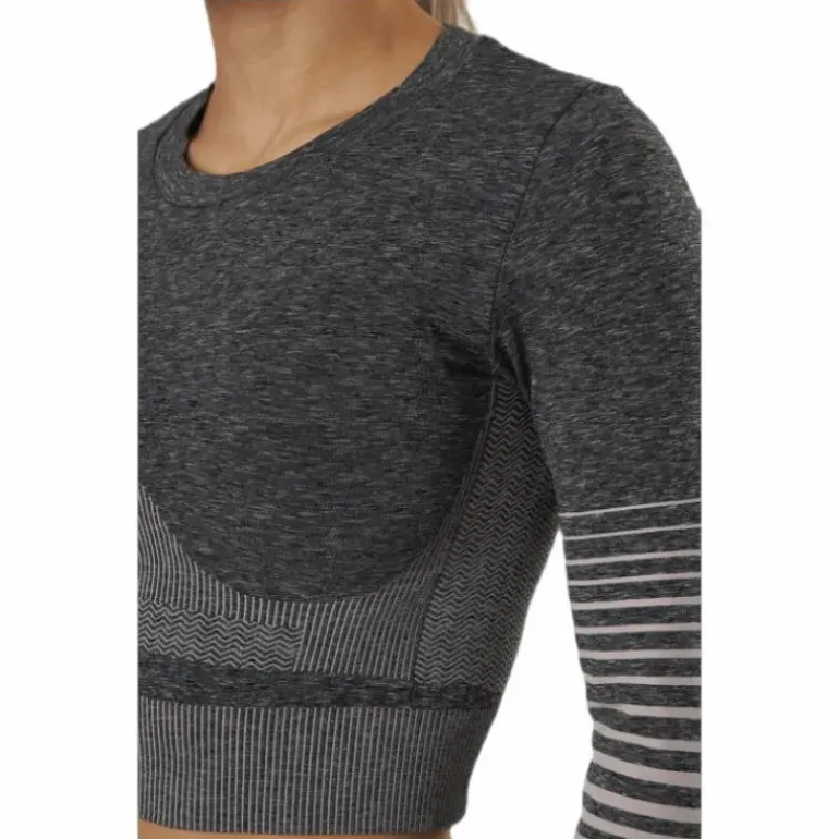 Lixy Ls Seamless Top Lounge Grey