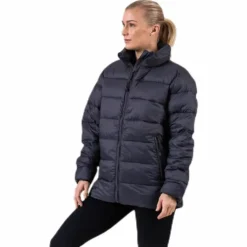 Logo Amby Padded Jacket Grey