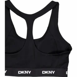 Logo Elastic Scoop Neck Racerb Black