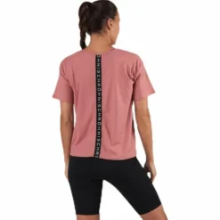 Logo Ribbed Tee Pink