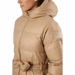 Long Beltet Coat Camel Brown