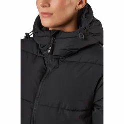 Long Hood Down Parka Black