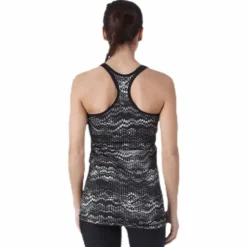 Long Racerback AOP Black