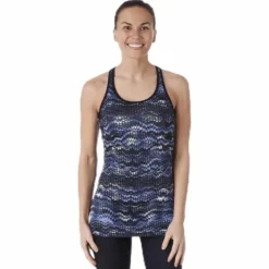 Long Racerback AOP Blue