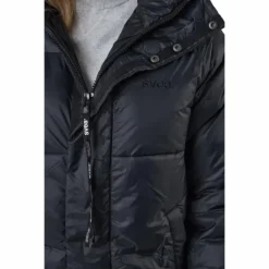 Loose Hood Coat Black