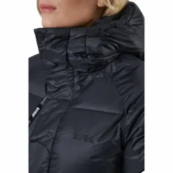 Loose Hood Coat Black