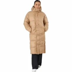 Loose Hood Coat Camel Brown