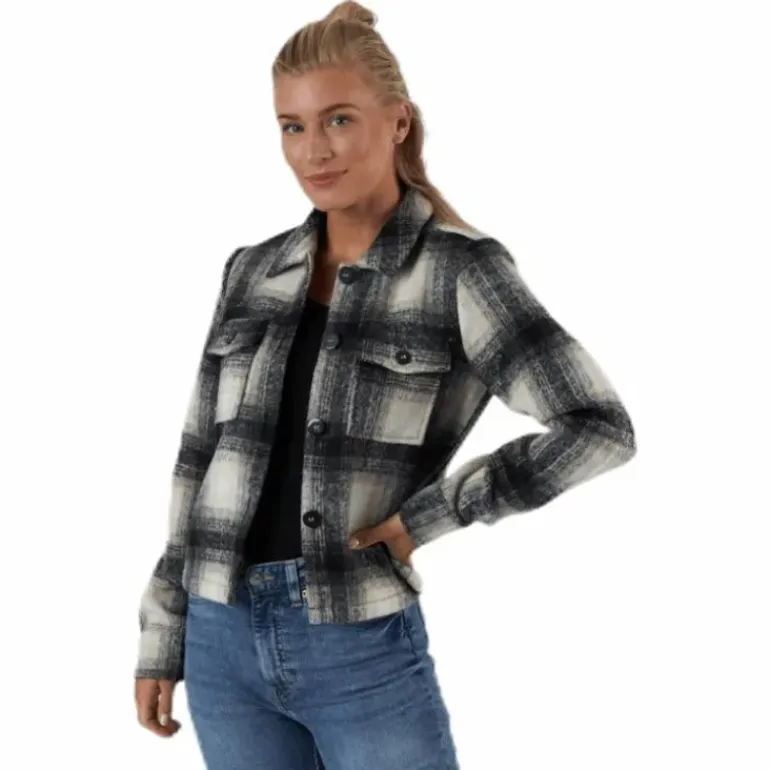 Lou Short Check Jacket Cc Otw Grey