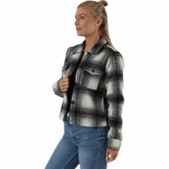 Lou Short Check Jacket Cc Otw Grey