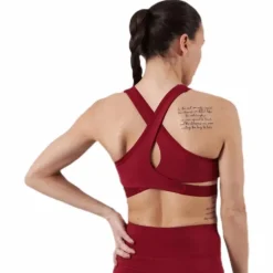 Low Support Removable Pads Bra Red