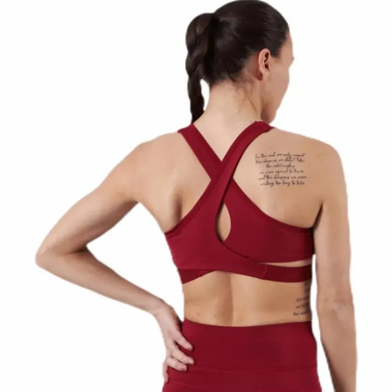 Low Support Removable Pads Bra Red
