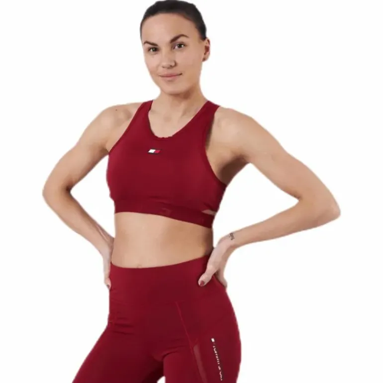 Low Support Removable Pads Bra Red