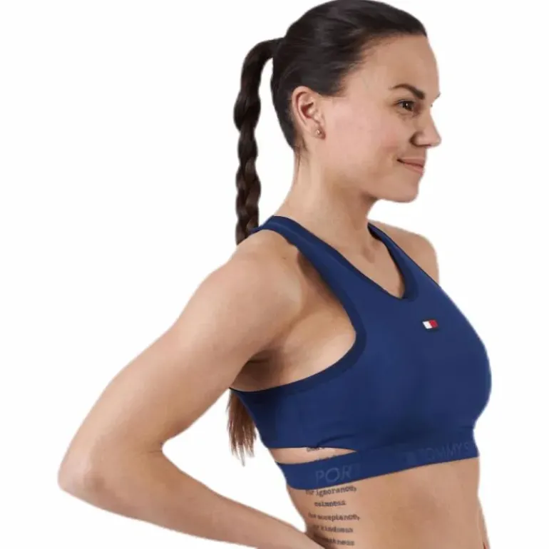 Low Support Removable Pads Bra Blue