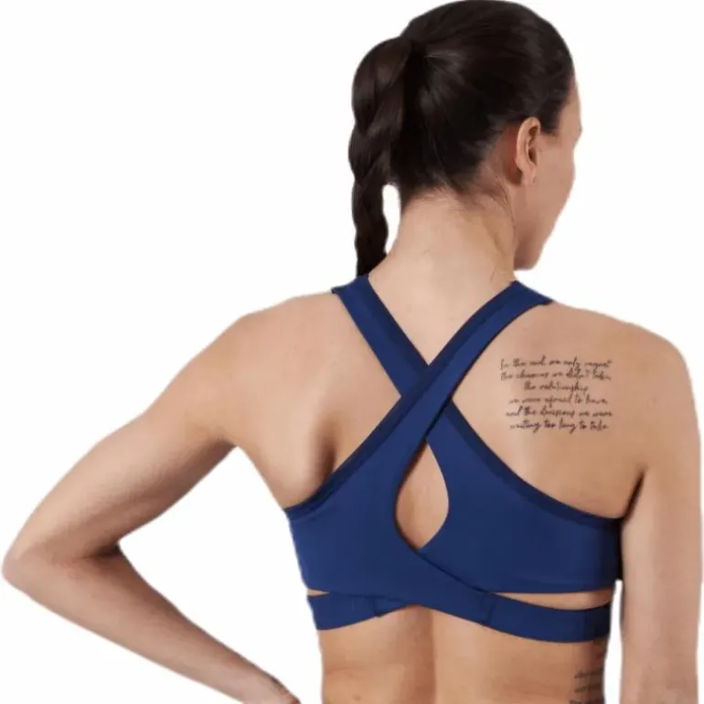 Low Support Removable Pads Bra Blue