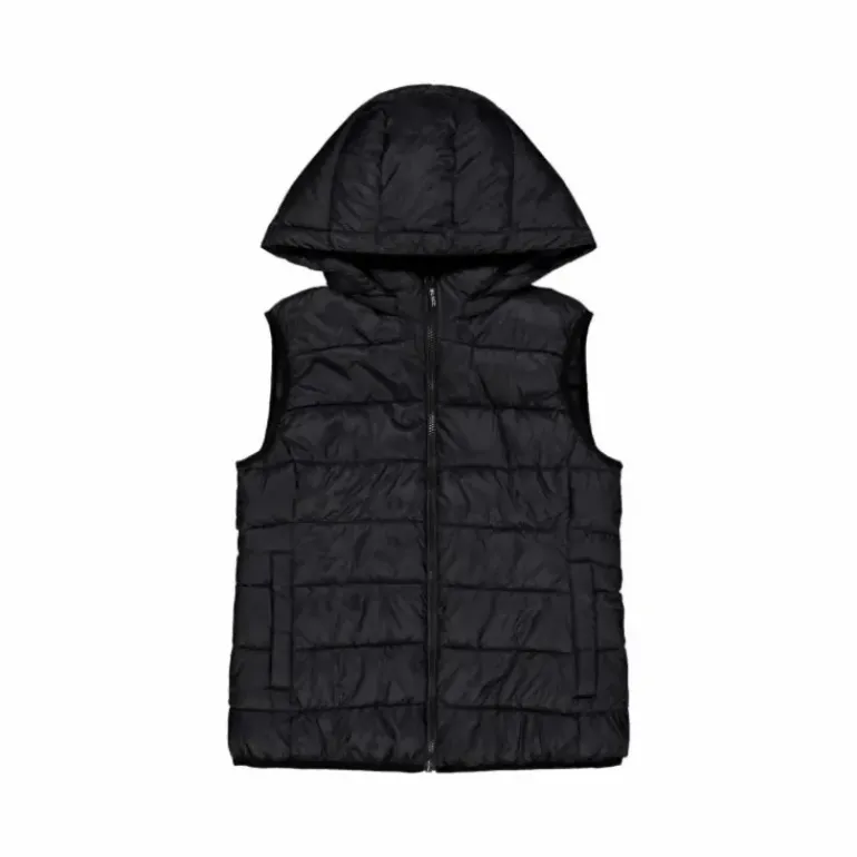 Lulu Hood Vest Black