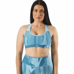 Lux Perform Allover Print Racer Bra Steblu