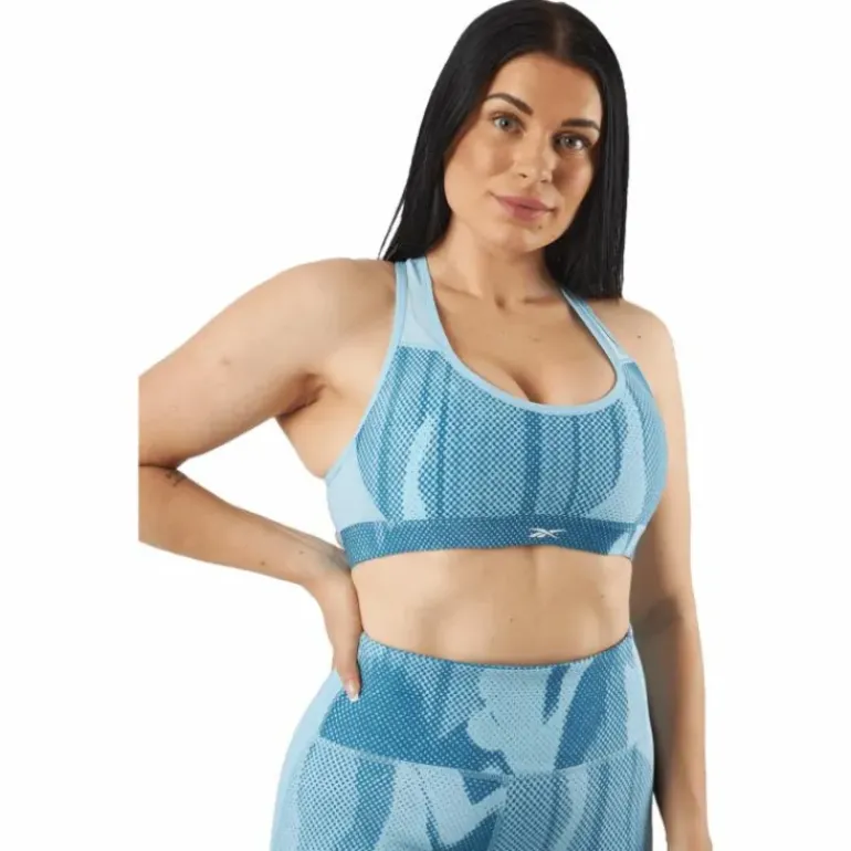Lux Perform Allover Print Racer Bra Steblu