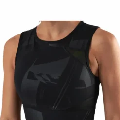 Mado Aop Cropped Training Top Black